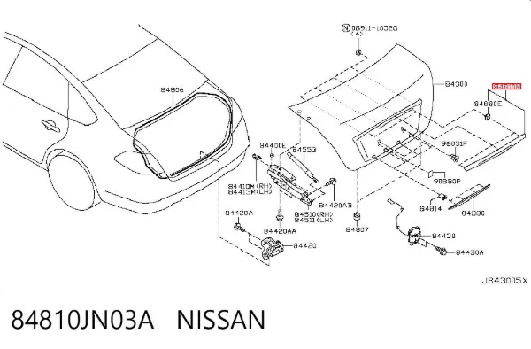  84810JN03A Nissan/Infiniti