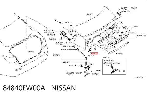  84840EW00A Nissan/Infiniti