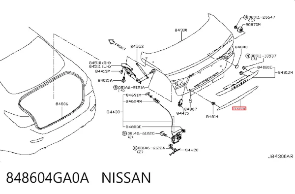  848604GA0A Nissan/Infiniti