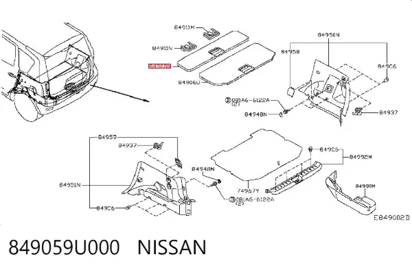  849059U000 Nissan/Infiniti