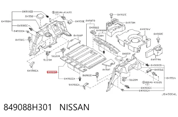  849088H301 Nissan/Infiniti