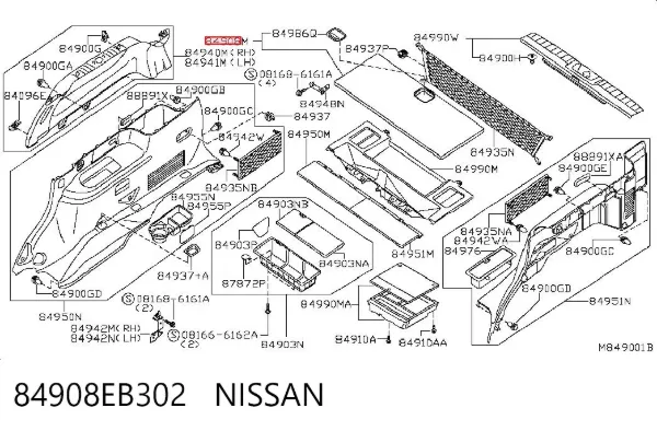  84908EB302 Nissan/Infiniti