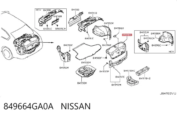  849664GA0A Nissan/Infiniti