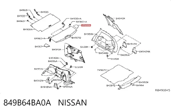  849B64BA0A Nissan/Infiniti