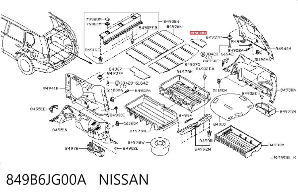  849B6JG00A Nissan/Infiniti