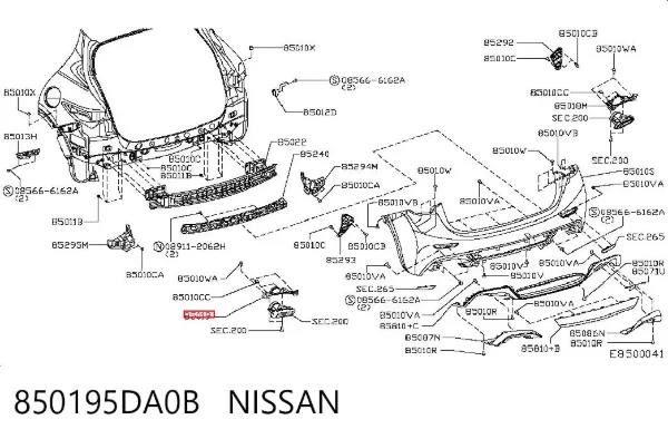  850195DA0B Nissan/Infiniti