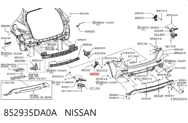  852935DA0A Nissan/Infiniti