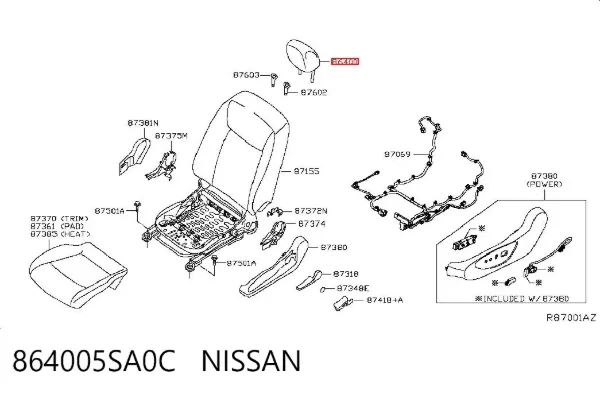  864005SA0C Nissan/Infiniti