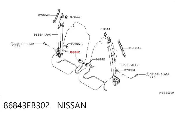  86843EB302 Nissan/Infiniti