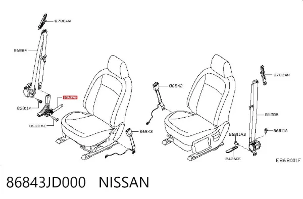  86843JD000 Nissan/Infiniti