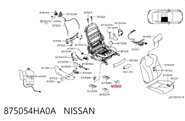  875054HA0A Nissan/Infiniti