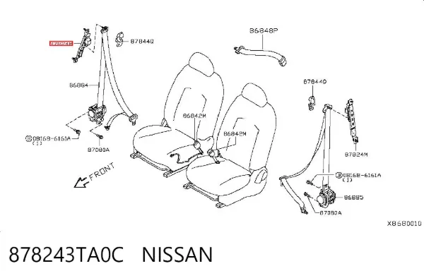  878243TA0C Nissan/Infiniti
