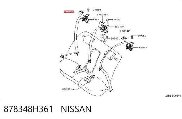  878348H361 Nissan/Infiniti