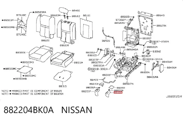  882204BK0A Nissan/Infiniti