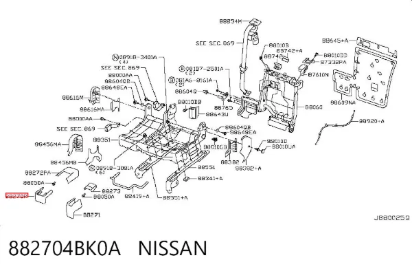  882704BK0A Nissan/Infiniti