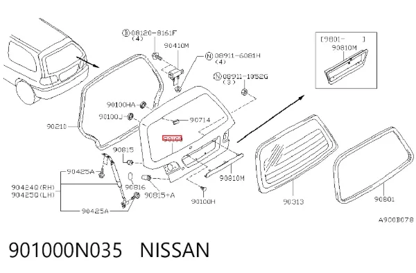 Ляда 901000N035 Nissan/Infiniti