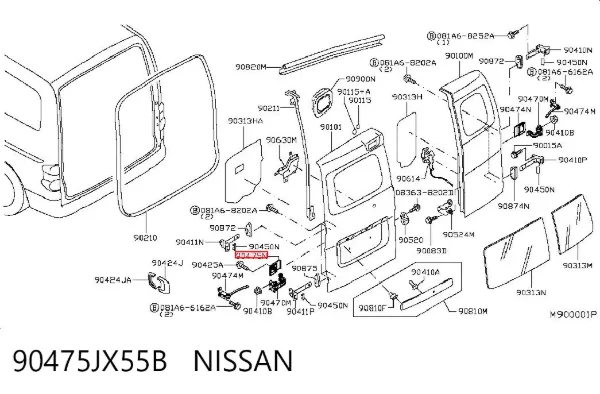  90475JX55B Nissan/Infiniti