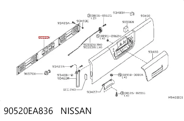  90520EA836 Nissan/Infiniti
