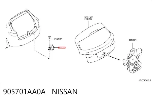  905701AA0A Nissan/Infiniti