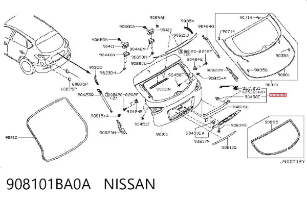  908101BA0A Nissan/Infiniti