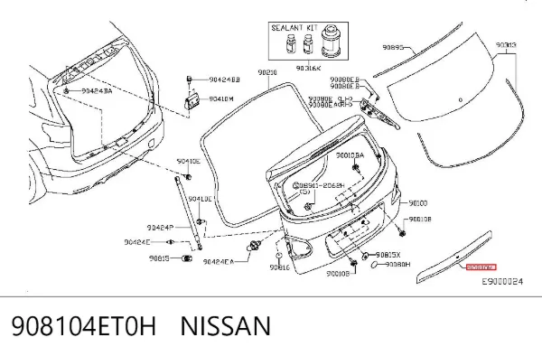  908104ET0H Nissan/Infiniti