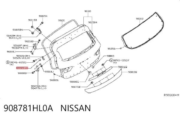  908781HL0A Nissan/Infiniti
