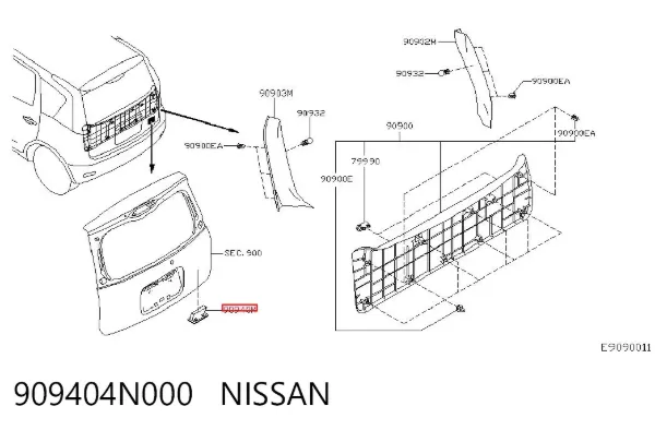  909404N000 Nissan/Infiniti