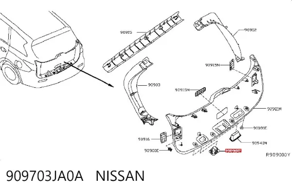  909703JA0A Nissan/Infiniti
