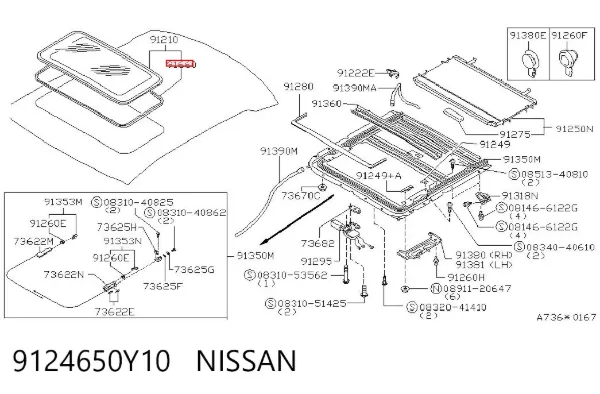  9124650Y10 Nissan/Infiniti