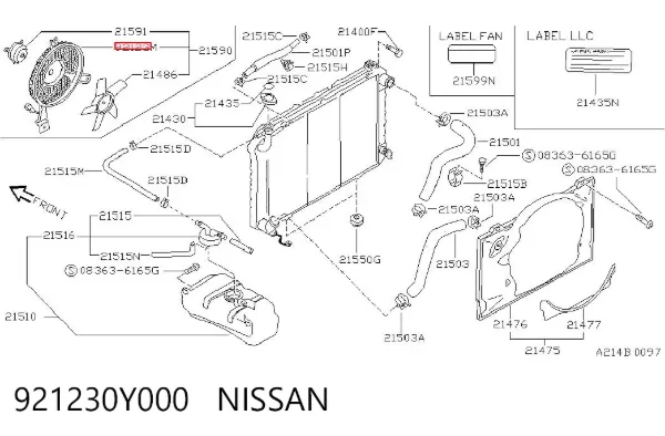  921230Y000 Nissan/Infiniti
