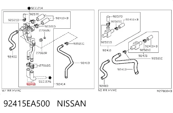  92415EA500 Nissan/Infiniti