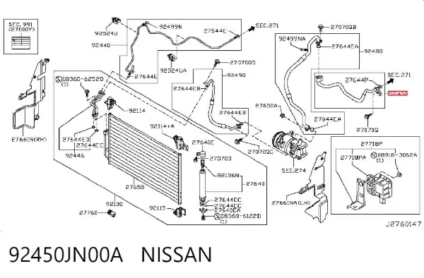  92450JN00A Nissan/Infiniti