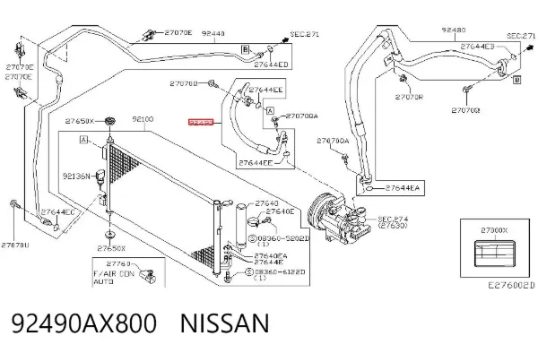  92490AX800 Nissan/Infiniti