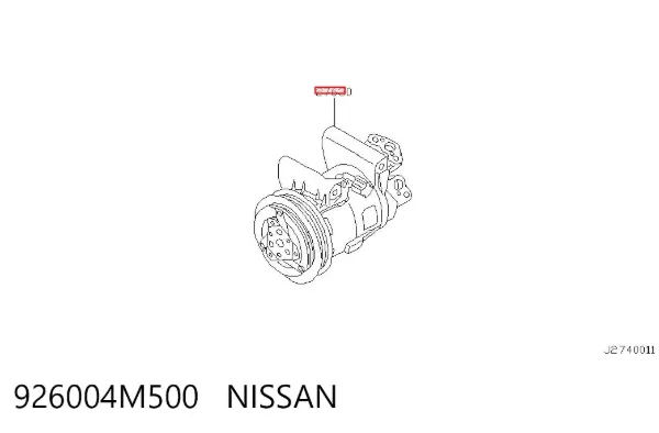 Компресор кондиціонера 926004M500 Nissan/Infiniti