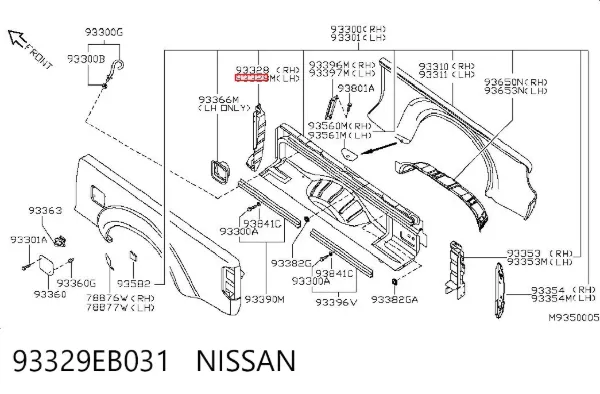  93329EB031 Nissan/Infiniti