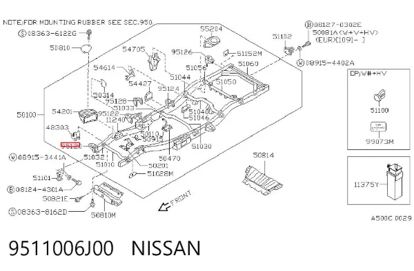  9511006J00 Nissan/Infiniti