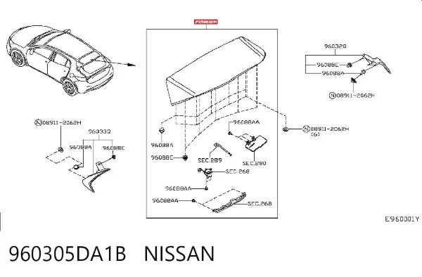  960305DA1B Nissan/Infiniti
