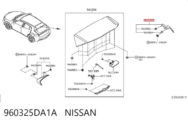 960325DA1A Nissan/Infiniti