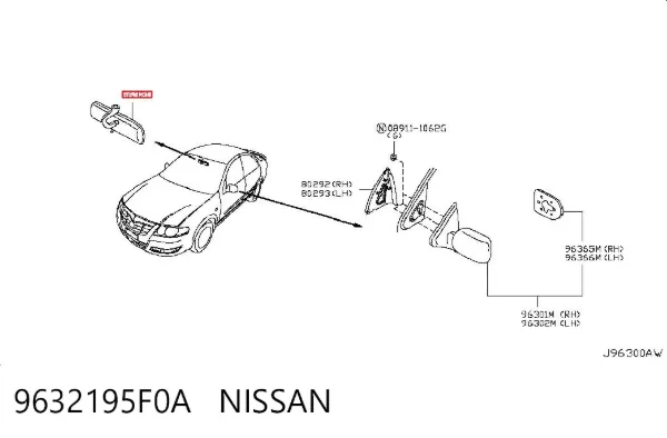 Дзеркало салону Nissan Almera CLASSIC