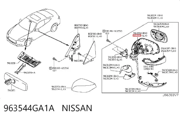  963544GA1A Nissan/Infiniti
