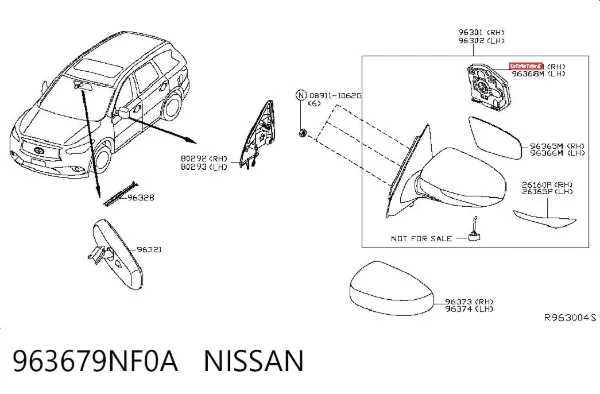  963679NF0A Nissan/Infiniti