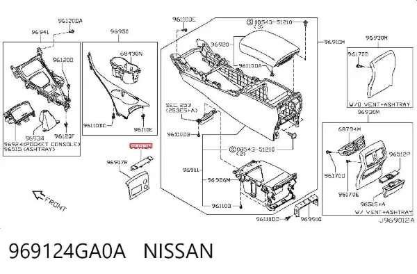  969124GA0A Nissan/Infiniti