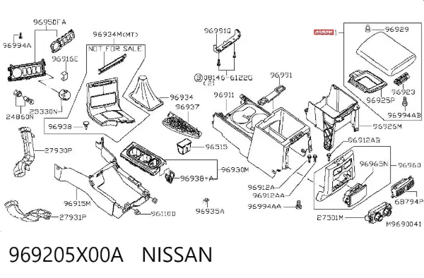  969205X00A Nissan/Infiniti