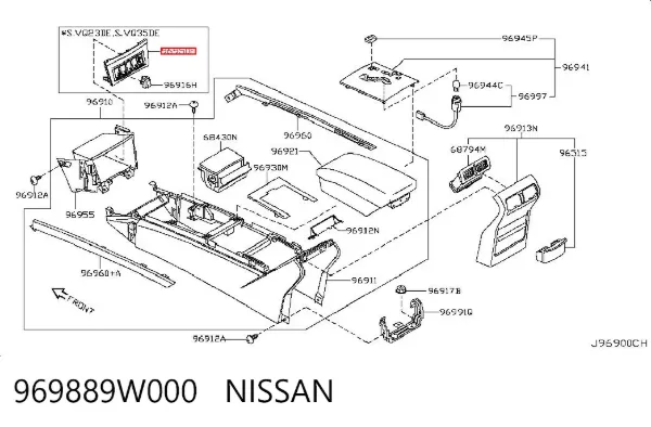  969889W000 Nissan/Infiniti
