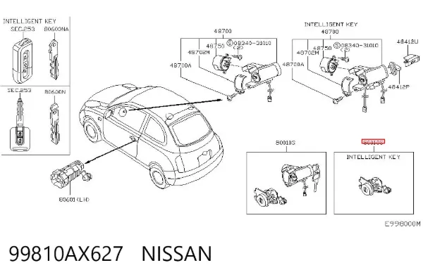  99810AX627 Nissan/Infiniti
