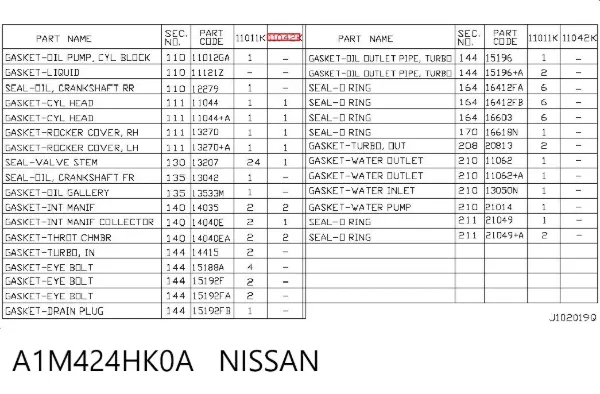  A1M424HK0A Nissan/Infiniti