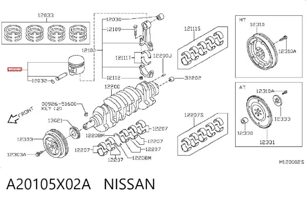  A20105X02A Nissan/Infiniti
