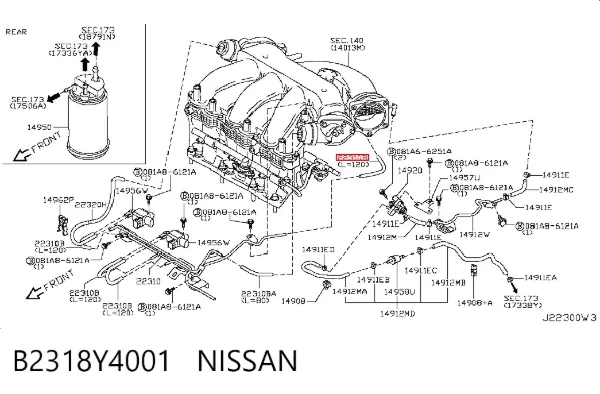  B2318Y4001 Nissan/Infiniti
