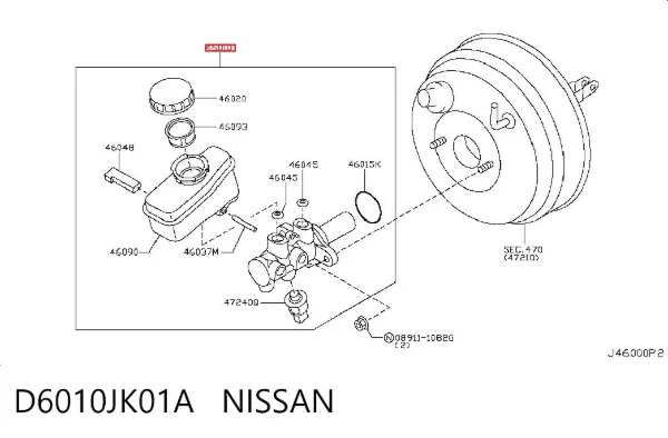 Головний гальмівний циліндр Infiniti FX S51