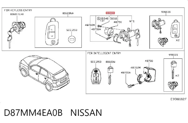  D87MM4EA0B Nissan/Infiniti